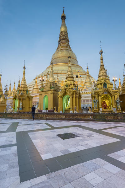 Yangon, Myanmar (Burma). Shwedagon pagoda