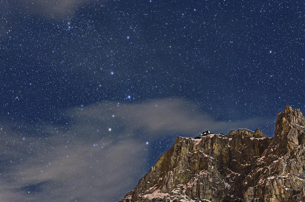 Lagazuoi refuge, Cassiopeiae, Mount Lagazuoi, Falzarego Pass, Belluno, Veneto, Dolomites, Italy. Lagazuoi refuge.