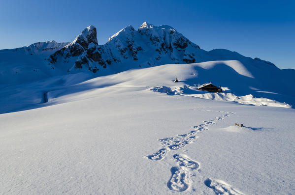 Giau Pass, Cortina d'Ampezzo, Dolomiti, Dolomites, Veneto, Italy. Giau Pass