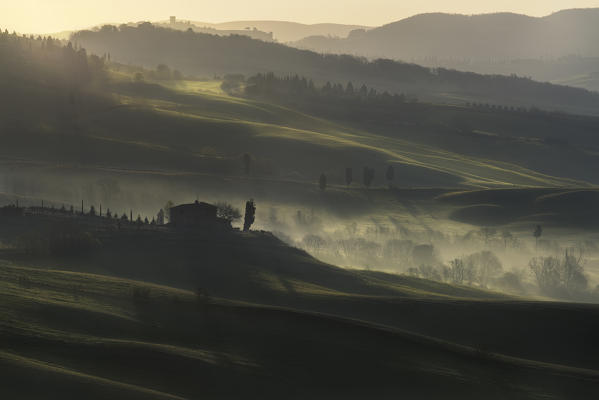 San Quirico d'Orcia countryside, Val d'Orcia, Tuscany, Italy