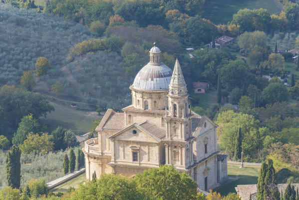Montepulciano, Tuscany, Italy, Europe. The church of San Biagio