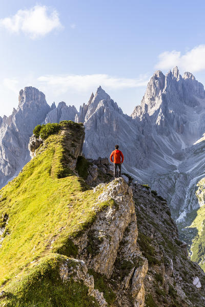 Italy,Veneto,Belluno district,Auronzo di Cadore,an excellent observation point on the Cadini di Misurina group