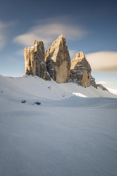 View of the Three Peaks,Bolzano district, South Tyrol,Italy,Europe