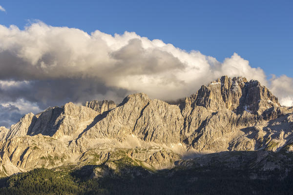 Mount Sorapiss and Group of Ciadin del Loudo,Cortina d'Ampezzo,Belluno district,Veneto,Italy,Europe