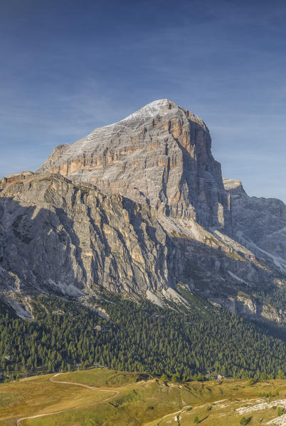 Mount Tofana di Rozes in late summer,Cortina d'Ampezzo,Belluno district,Veneto,Italy,Europe