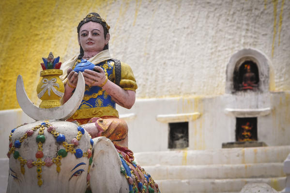 Statues of deity in Bouddhanath,Kathmandu, Nepal,Asia