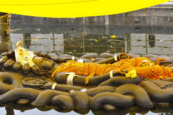 Sleeping Floating Vishnu,Budhanikhanta,Kathmandu,Nepal,Asia