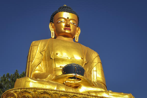 Buddha Statue in Swayambhunath temple ,Kathmandu Valley,Nepal,Asia