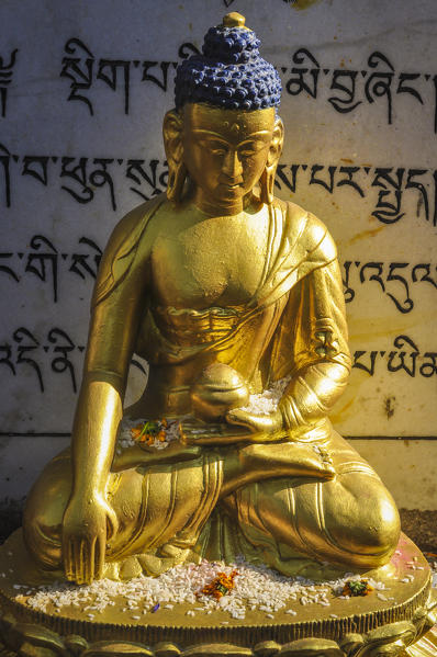 Buddha Statue in Swayambhunath temple,Kathmandu Valley,Nepal,Asia