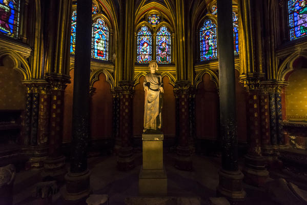 Sainte Chapelle, Upper Chapel, Paris, France