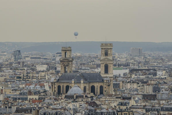 View of the Paris skyline. Paris, France
