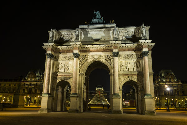 Arc de Triomphe du Carrousel and museum, Paris, France