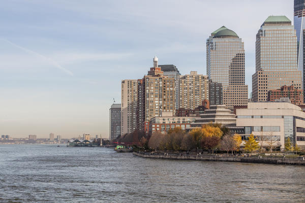 Downtown Manhattan across the Hudson River, New York, Manhattan, United States of America