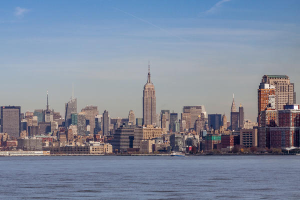 Downtown Manhattan across the Hudson River, New York, Manhattan, United States of America