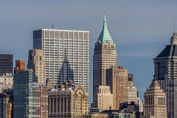 Downtown Manhattan across the Hudson River, New York, Manhattan, United States of America