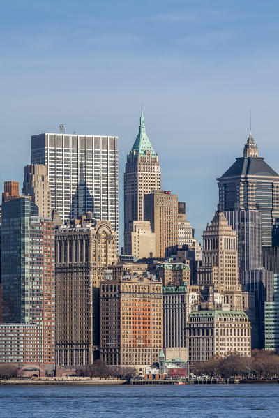 Downtown Manhattan across the Hudson River, New York, Manhattan, United States of America