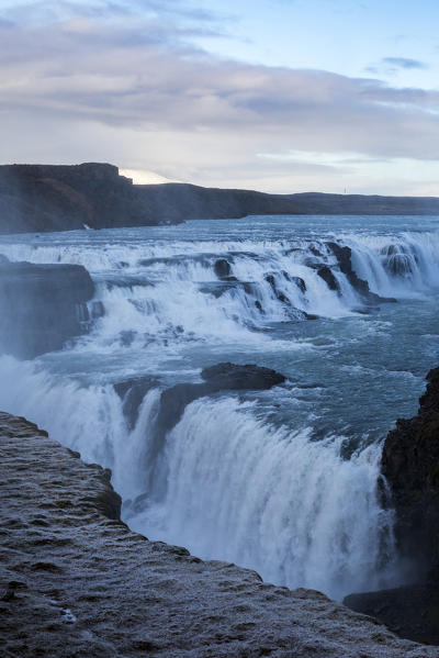 Gullfoss Waterfall, Hrunamannahreppur, Arnessysla, Sudurland, Iceland, Europe.