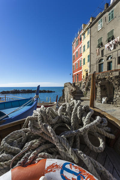 Riomaggiore, Cinque Terre, Riviera di Levante, Liguria, Italy