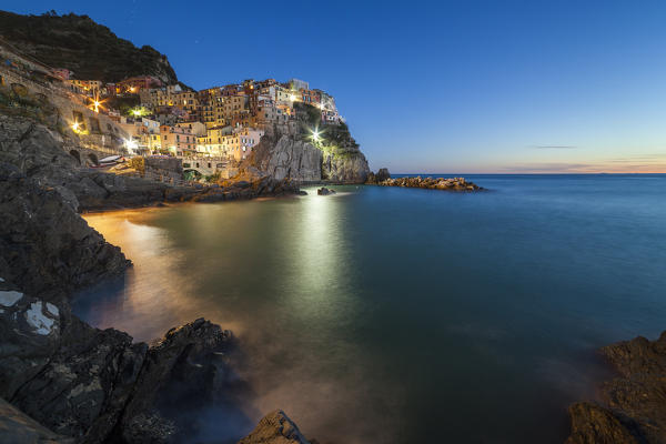 Village of Manarola, Cinque Terre, Riviera di Levante, Liguria, Italy