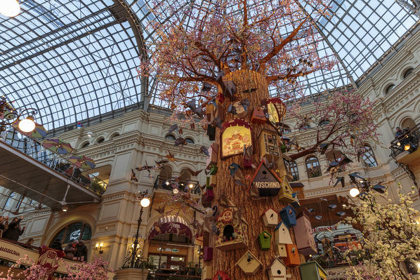 Russia, Moscow, Red Square, Gum Department Store, Interior