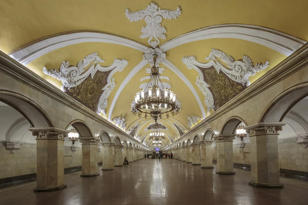 Russia, Moscow, Komsomolskaya Metro