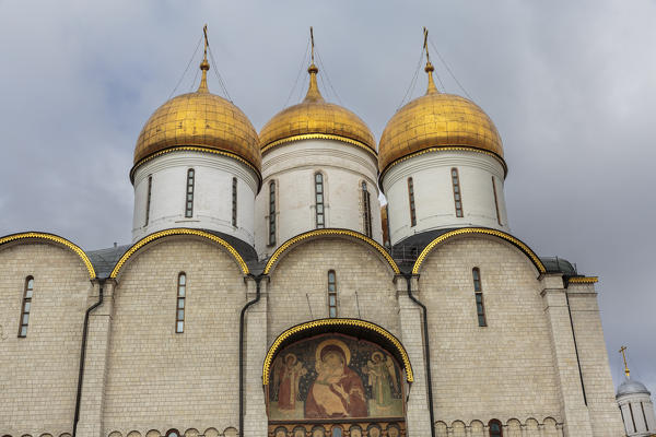Russia, Moscow, Dormition Cathedral in the Moscow Kremlin