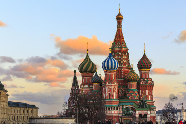 Russia, Moscow, Red Square, Kremlin, St. Basil's Cathedral