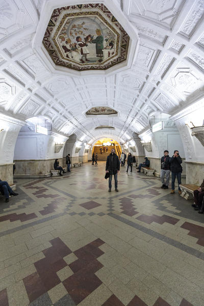 Russia, Moscow, Belorusskaya Metro