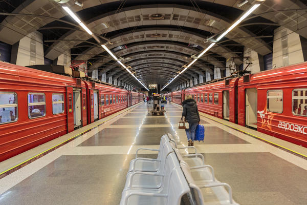 Russia, Moscow, Aeroexpress Trains to Vnukovo International Airport