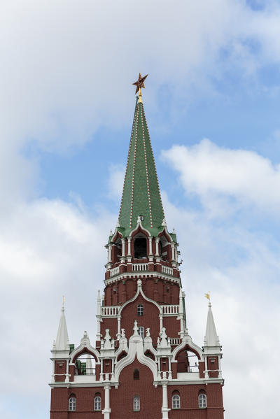 Russia, Moscow, Red Square, Kutafiya tower