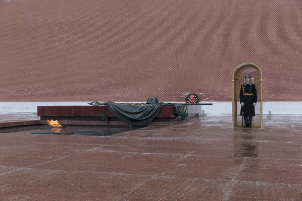 Russia, Moscow, Red Square, Tomb of the Unknown Soldier