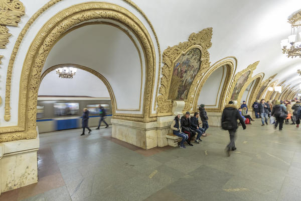 Russia, Moscow, Kievskaya Metro