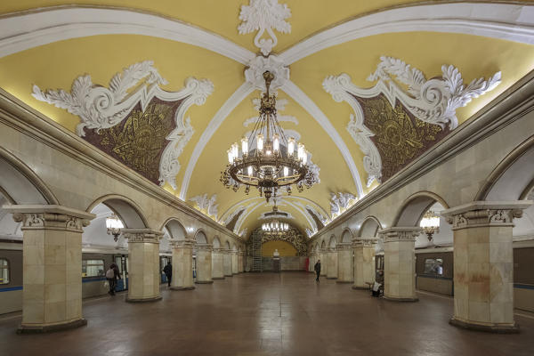 Russia, Moscow, Komsomolskaya Metro