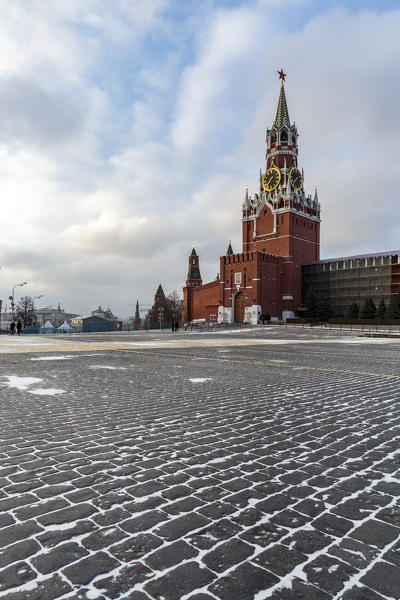 Russia, Moscow, Red Square, Kremlin, Kremlin Spasskaya Tower