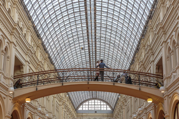 Russia, Moscow, Red Square, Gum Department Store, Interior