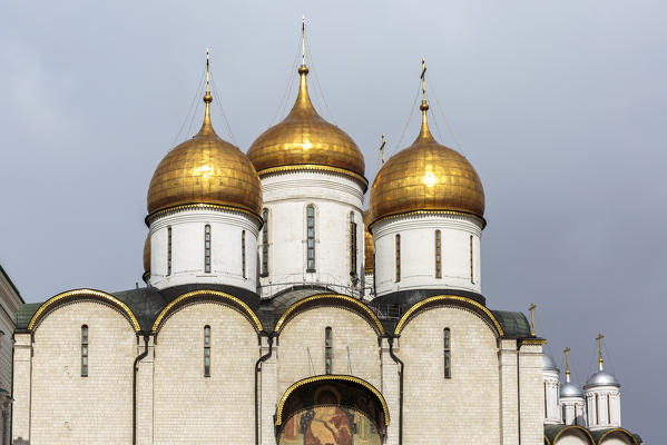 Russia, Moscow, Dormition Cathedral in the Moscow Kremlin