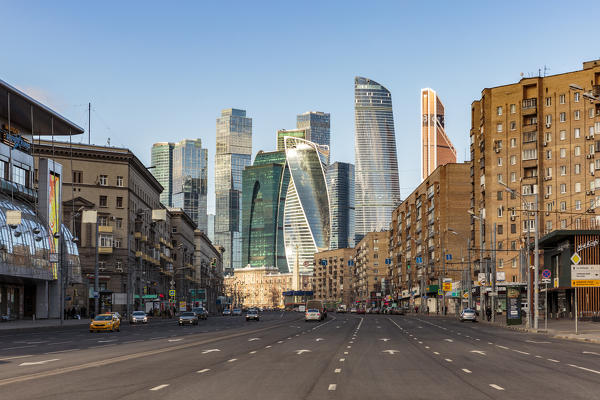 Russia, Moscow, skyscrappers of the Modern Moscow-City International business and finance development