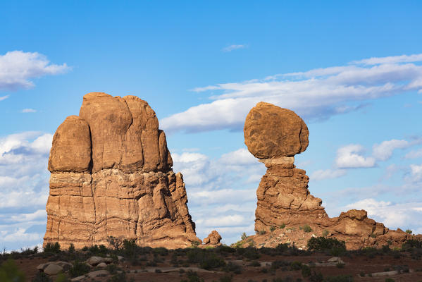 Rock formations in Arches National Park, Moab, Grand County, Utah, USA.