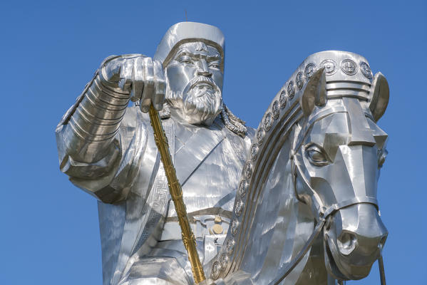 Genghis Khan Equestrian Statue. Erdene, Tov province, Mongolia.