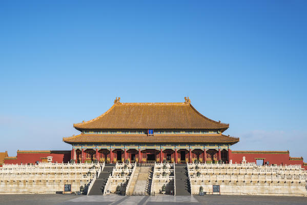 The Hall of Supreme Harmony in the Forbidden City. Beijing, People's Republic of China.
