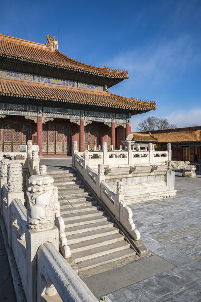 Hall of Imperial Supremacy in the Forbidden City. Beijing, People's Republic of China.