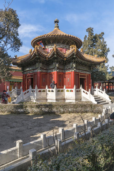Pavilion in the Imperial Garden of the Forbidden City. Beijing, People's Republic of China.
