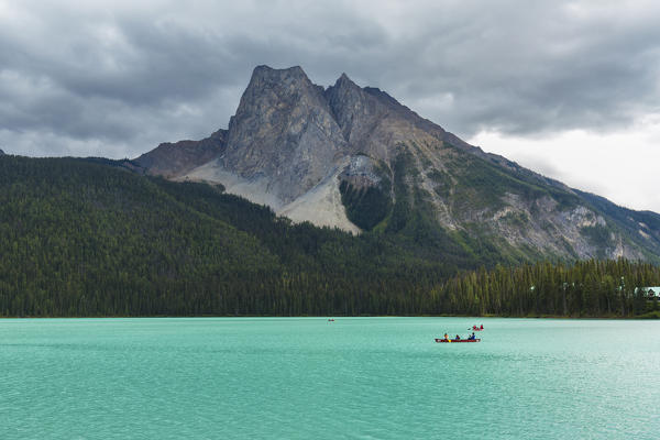 Mount Burgess and Emerald Lake in Yoho National Park, Field, British Columbia, Canada