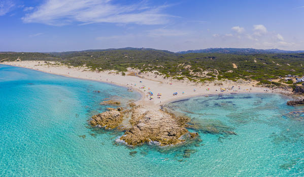 Rena Majore beach in Aglientu, Olbia-Tempio, Sardinia, Italy