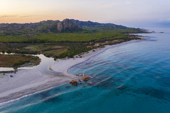 Berchida Beach in Siniscola, Nuoro, Sardinia, Italy