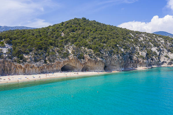 Cala Luna Beach in the Orosei Gulf lies between Dorgali and Baunei, Nuoro, Sardinia, Italy
