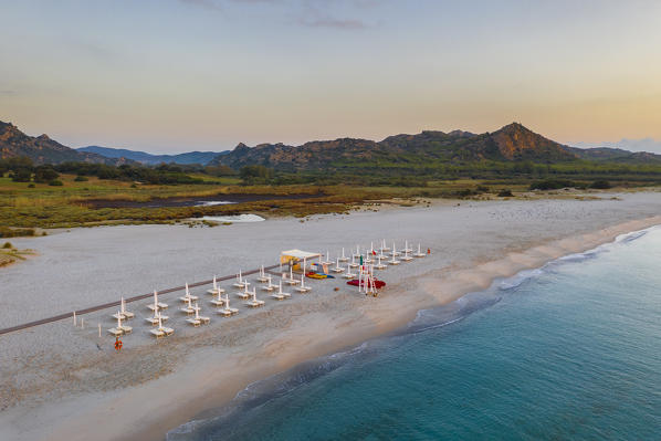 Berchida Beach in Siniscola, Nuoro, Sardinia, Italy