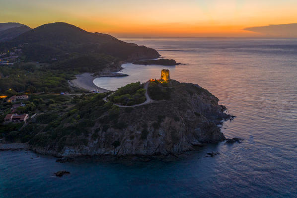 Chia Tower, Domus de Maria, Cagliari, Sardinia, Italy