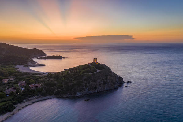 Chia Tower, Domus de Maria, Cagliari, Sardinia, Italy