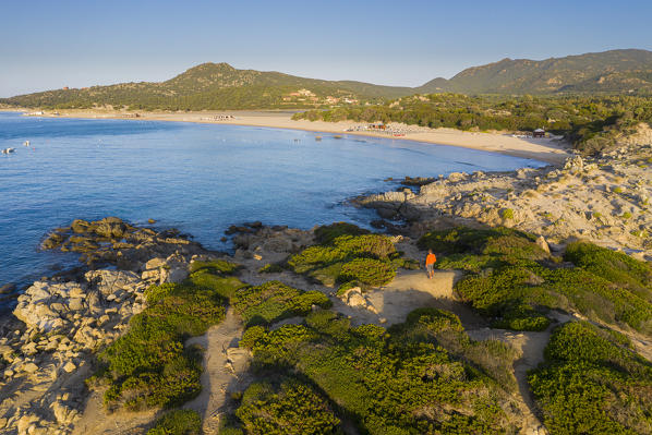 Su Giudeu beach near Chia, Domus de Maria, Cagliari, Sardinia, Italy